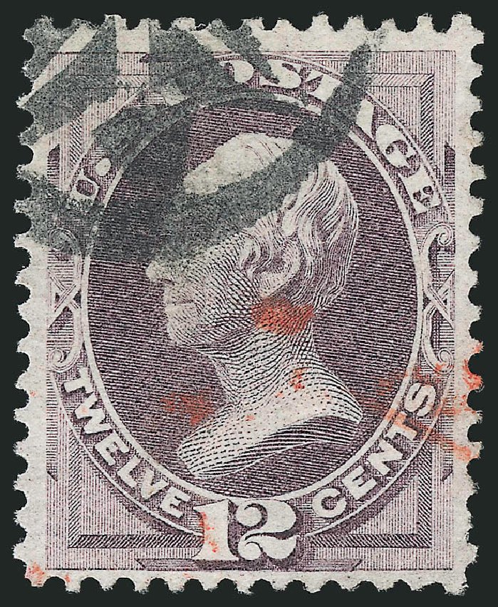 Price of US Stamps Scott Catalogue 140: 12c 1870 Clay Grill. Robert Siegel Auction Galleries, Mar 2012, Sale 1019, Lot 502
