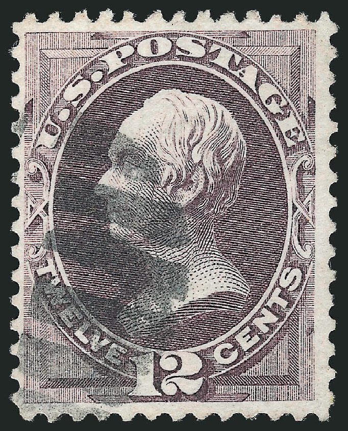 US Stamps Value Scott # 140: 1870 12c Clay Grill. Robert Siegel Auction Galleries, Dec 2013, Sale 1062, Lot 352