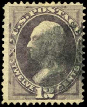US Stamps Values Scott Cat. # 140 - 12c 1870 Clay Grill. Harmer-Schau Auction Galleries, Feb 2012, Sale 92, Lot 953