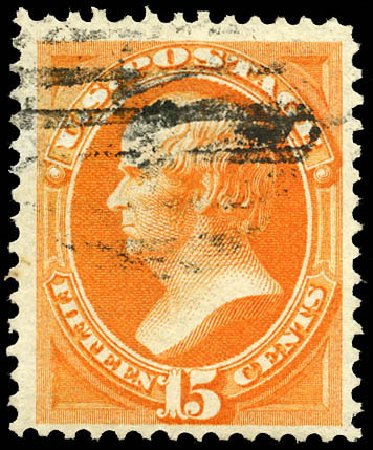 US Stamp Values Scott 141: 1870 15c Webster Grill. Matthew Bennett International, Jun 2008, Sale 328, Lot 667