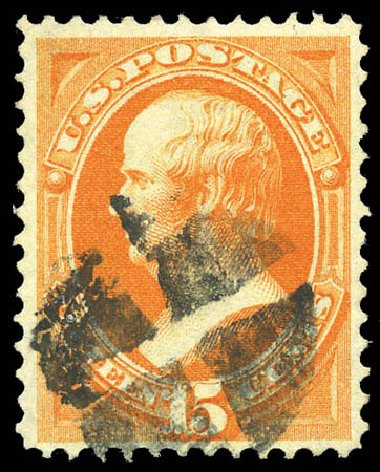 US Stamp Price Scott Cat. # 141: 1870 15c Webster Grill. Matthew Bennett International, Mar 2011, Sale 336, Lot 1197