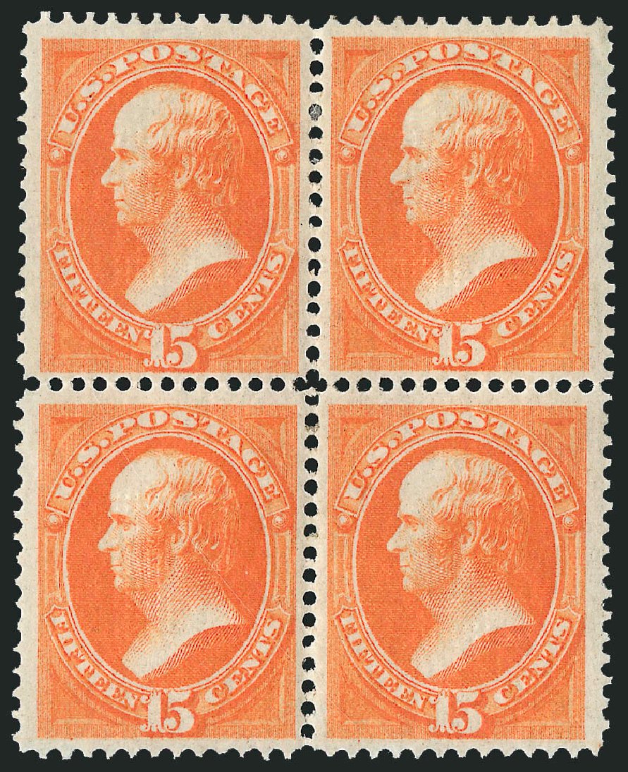 US Stamps Price Scott Catalog #141: 15c 1870 Webster Grill. Robert Siegel Auction Galleries, Mar 2012, Sale 1021, Lot 347