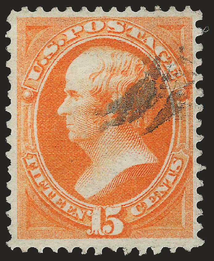 US Stamps Value Scott Catalog # 141: 15c 1870 Webster Grill. Robert Siegel Auction Galleries, Sep 2009, Sale 976, Lot 1537