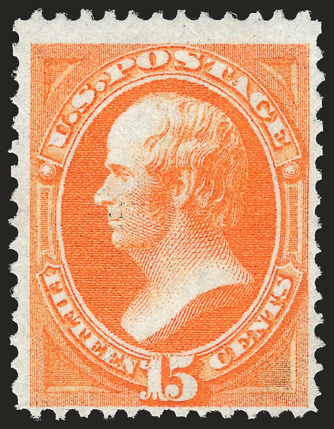 US Stamp Value Scott Cat. #141: 15c 1870 Webster Grill. Robert Siegel Auction Galleries, Apr 2010, Sale 984, Lot 467