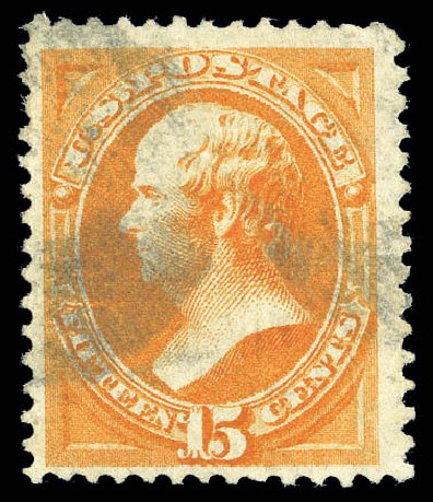 Values of US Stamp Scott Catalog 141 - 1870 15c Webster Grill. Matthew Bennett International, Sep 2010, Sale 333, Lot 3528