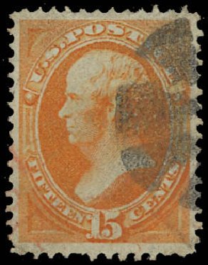 Values of US Stamps Scott Catalogue #141: 1870 15c Webster Grill. Daniel Kelleher Auctions, Oct 2012, Sale 632, Lot 1058