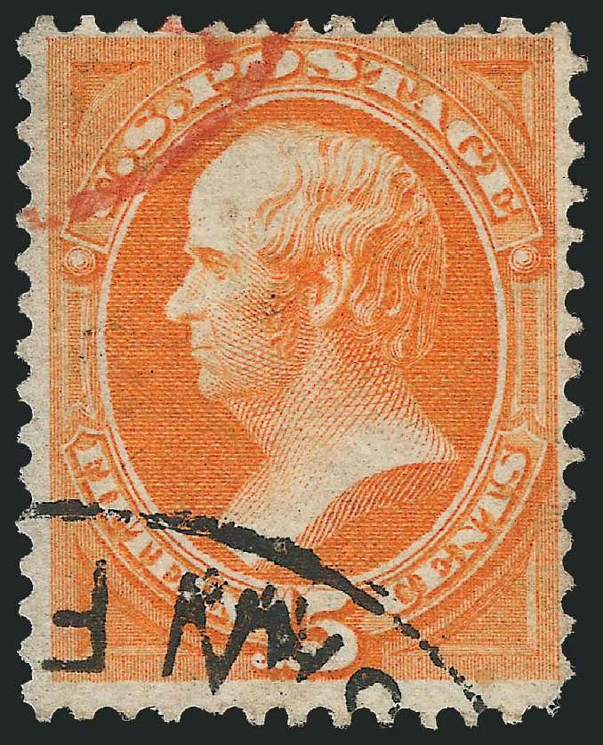 US Stamps Value Scott Catalogue 141: 15c 1870 Webster Grill. Robert Siegel Auction Galleries, Sep 2009, Sale 976, Lot 1538