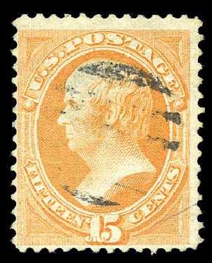 Value of US Stamps Scott Cat. #141: 15c 1870 Webster Grill. Matthew Bennett International, Sep 2010, Sale 333, Lot 3529