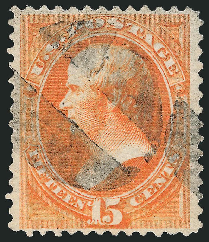 Values of US Stamp Scott #141 - 1870 15c Webster Grill. Robert Siegel Auction Galleries, Dec 2009, Sale 982, Lot 5429