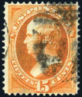 US Stamp Price Scott Catalogue 141 - 15c 1870 Webster Grill. Harmer-Schau Auction Galleries, Oct 2009, Sale 83, Lot 371