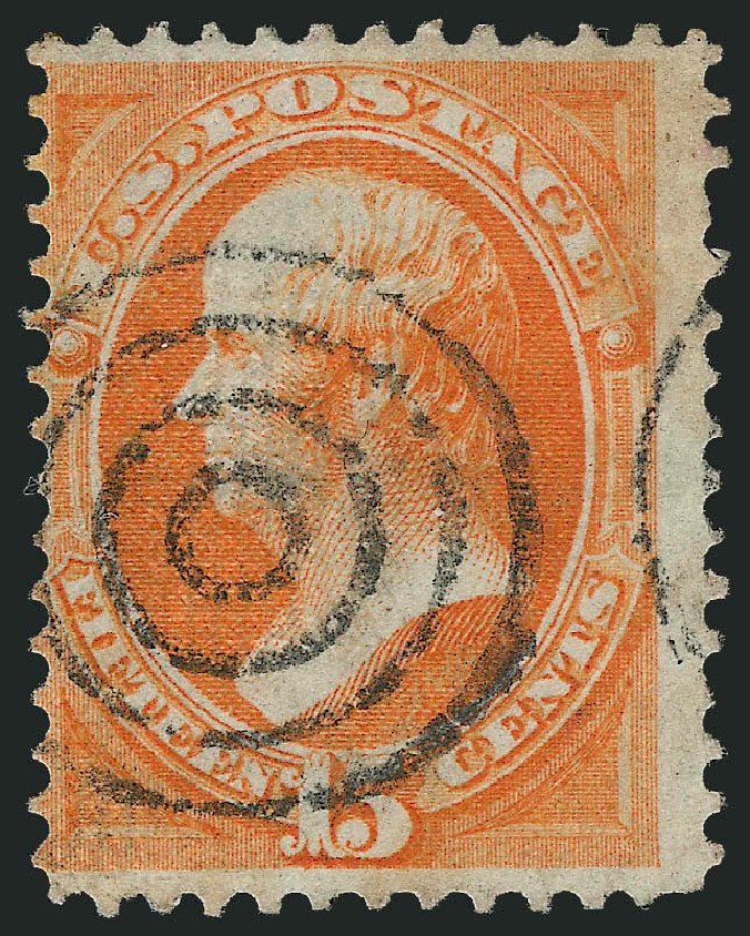 Value of US Stamps Scott 141 - 15c 1870 Webster Grill. Robert Siegel Auction Galleries, Jun 2012, Sale 1026, Lot 1291