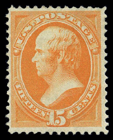 Value of US Stamp Scott #141 - 1870 15c Webster Grill. Matthew Bennett International, Sep 2010, Sale 331, Lot 504