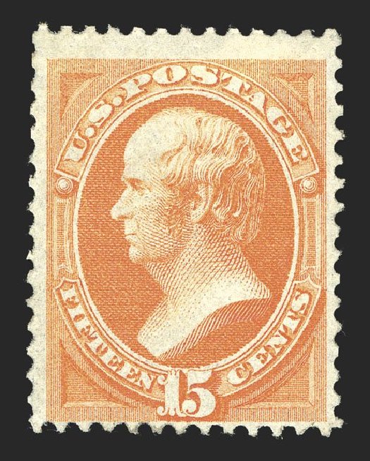 Cost of US Stamps Scott Catalogue 141 - 15c 1870 Webster Grill. Spink Shreves Galleries, Mar 2013, Sale 142, Lot 214