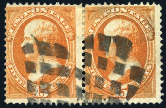 US Stamps Price Scott Catalogue #141 - 15c 1870 Webster Grill. Harmer-Schau Auction Galleries, Jun 2008, Sale 78, Lot 1375
