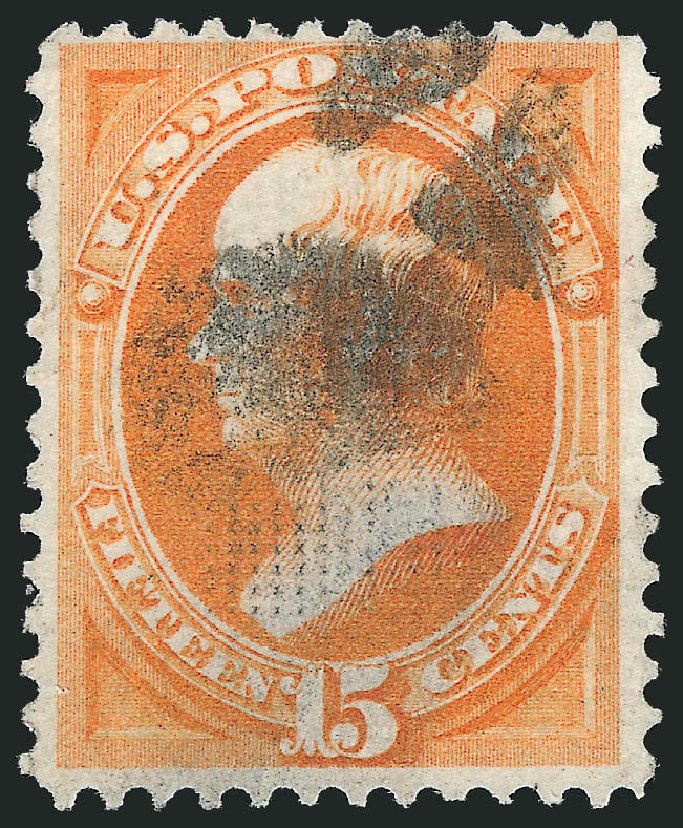 US Stamps Value Scott Catalog 141: 15c 1870 Webster Grill. Robert Siegel Auction Galleries, Dec 2013, Sale 1062, Lot 355