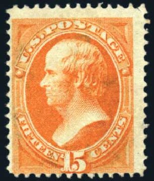 Value of US Stamps Scott Cat. #141 - 1870 15c Webster Grill. Harmer-Schau Auction Galleries, Feb 2010, Sale 84, Lot 1402
