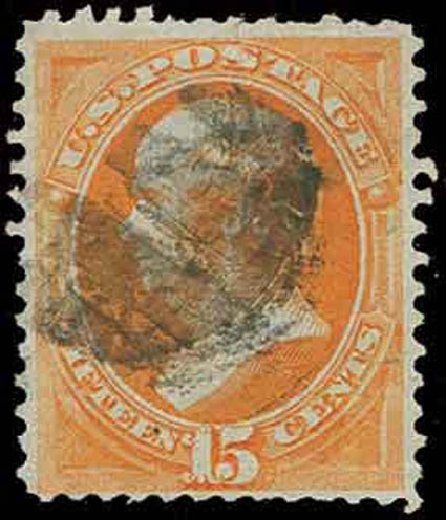 US Stamps Price Scott Catalogue #141 - 1870 15c Webster Grill. H.R. Harmer, Nov 2013, Sale 3004, Lot 1112