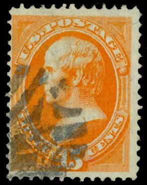 Value of US Stamps Scott # 141: 1870 15c Webster Grill. Daniel Kelleher Auctions, Dec 2013, Sale 640, Lot 152