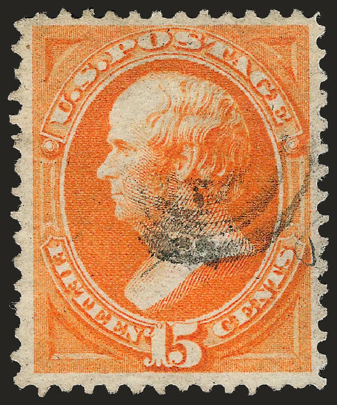 US Stamps Values Scott Cat. 141: 15c 1870 Webster Grill. Robert Siegel Auction Galleries, Sep 2008, Sale 962, Lot 2433