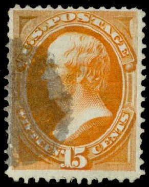 US Stamps Values Scott Cat. 141 - 15c 1870 Webster Grill. Daniel Kelleher Auctions, Sep 2013, Sale 639, Lot 3256