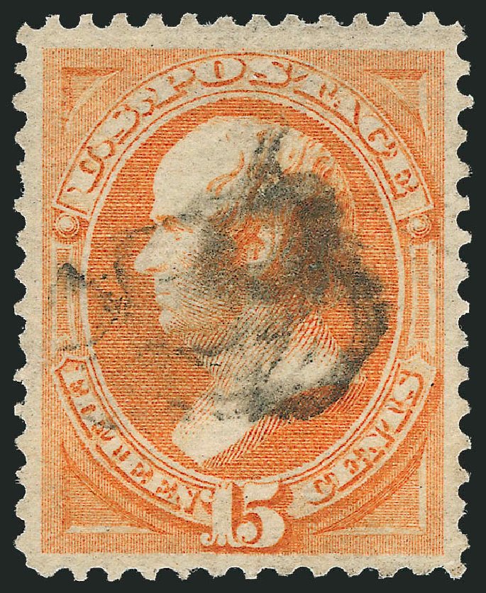 Cost of US Stamp Scott Catalogue 141 - 15c 1870 Webster Grill. Robert Siegel Auction Galleries, Oct 2011, Sale 1014, Lot 1376