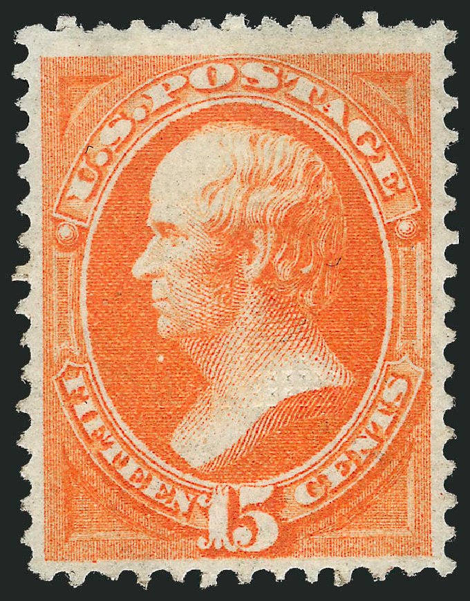 US Stamp Prices Scott #141 - 1870 15c Webster Grill. Robert Siegel Auction Galleries, Mar 2012, Sale 1021, Lot 346