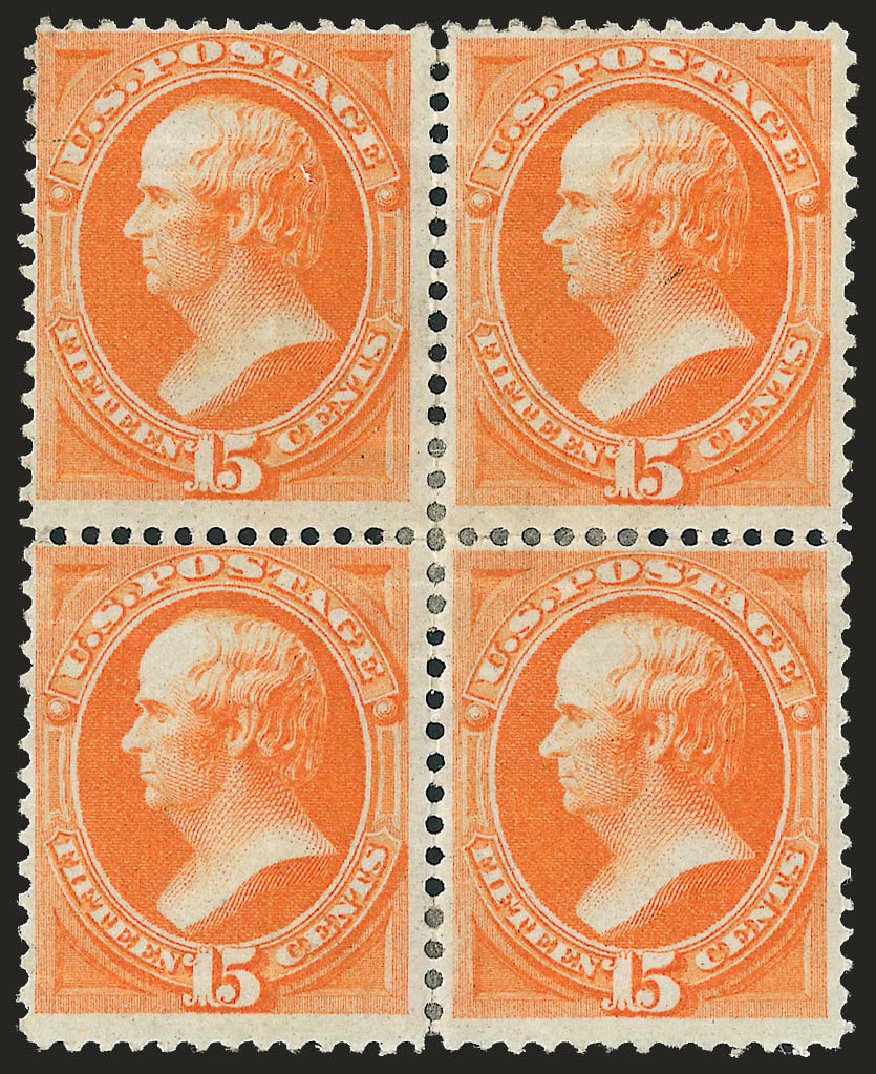 US Stamp Value Scott 141 1870 15c ster Grill