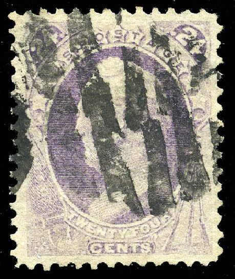 Costs of US Stamps Scott Catalogue #142 - 24c 1870 Winfield Scott Grill. Matthew Bennett International, May 2014, Sale 350, Lot 258