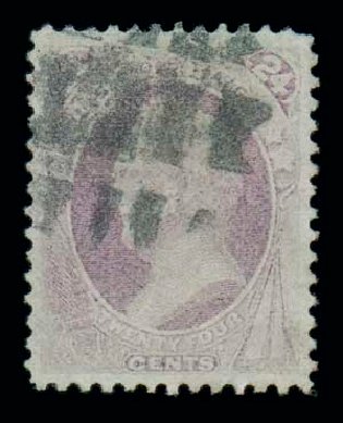 US Stamp Value Scott Catalogue #142 - 24c 1870 Winfield Scott Grill. Matthew Bennett International, Dec 2007, Sale 323, Lot 331