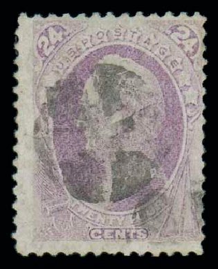 Values of US Stamps Scott Catalogue #142 - 1870 24c Winfield Scott Grill. Matthew Bennett International, Oct 2007, Sale 320, Lot 456