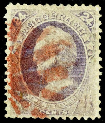 US Stamp Prices Scott Catalogue # 142: 1870 24c Winfield Scott Grill. Matthew Bennett International, May 2008, Sale 327, Lot 146