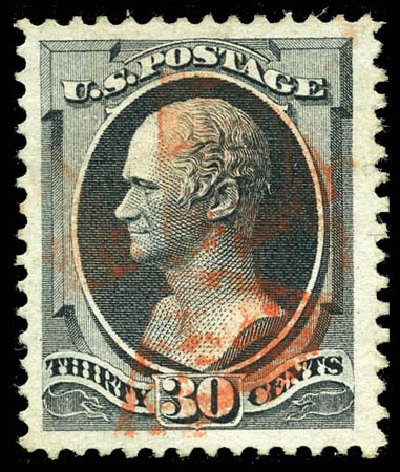 Values of US Stamp Scott Cat. # 143: 1870 30c Hamilton Grill. Matthew Bennett International, Sep 2011, Sale 338, Lot 1818