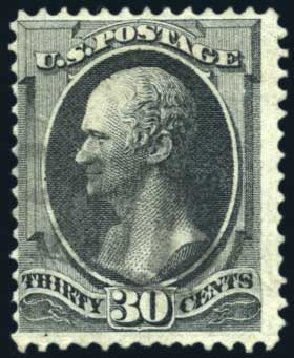 Cost of US Stamp Scott Catalog # 143: 1870 30c Hamilton Grill. Harmer-Schau Auction Galleries, Aug 2011, Sale 90, Lot 1308