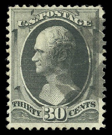 Cost of US Stamps Scott Cat. 143 - 30c 1870 Hamilton Grill. Matthew Bennett International, Sep 2010, Sale 331, Lot 509