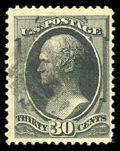 Costs of US Stamp Scott Cat. # 143: 1870 30c Hamilton Grill. Matthew Bennett International, Sep 2010, Sale 331, Lot 510