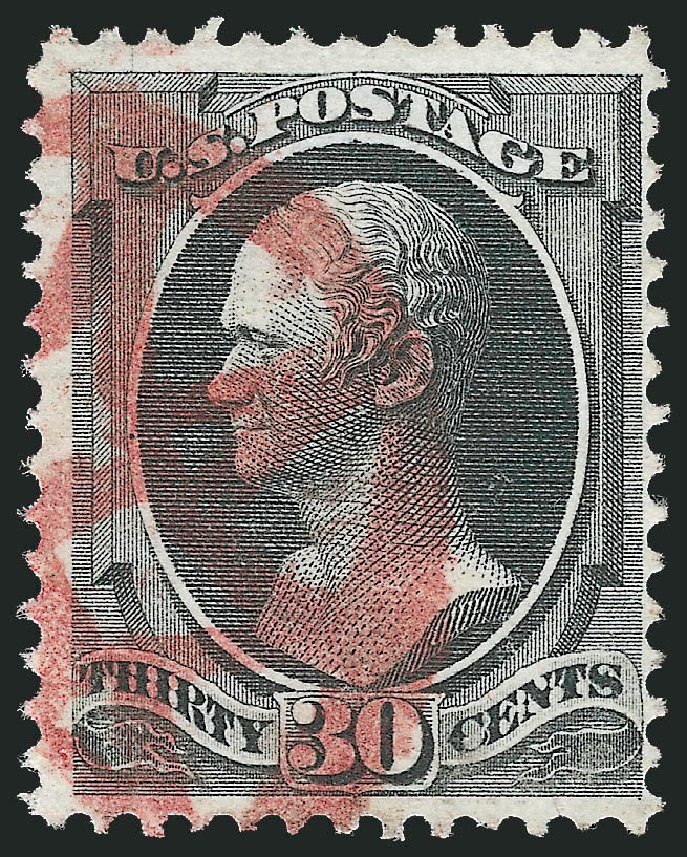 Values of US Stamp Scott Catalog # 143: 1870 30c Hamilton Grill. Robert Siegel Auction Galleries, Oct 2011, Sale 1014, Lot 1380