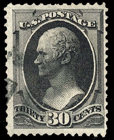 Cost of US Stamp Scott # 143: 1870 30c Hamilton Grill. Cherrystone Auctions, May 2013, Sale 201305, Lot 84