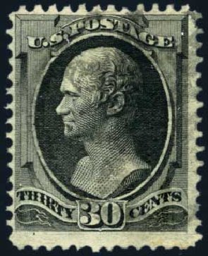 US Stamps Values Scott Catalogue 143 - 30c 1870 Hamilton Grill. Harmer-Schau Auction Galleries, May 2013, Sale 97, Lot 344