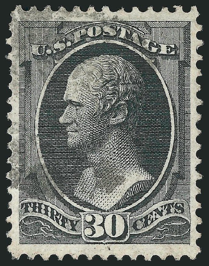 US Stamp Value Scott Catalog #143: 30c 1870 Hamilton Grill. Robert Siegel Auction Galleries, Jul 2013, Sale 1050, Lot 274