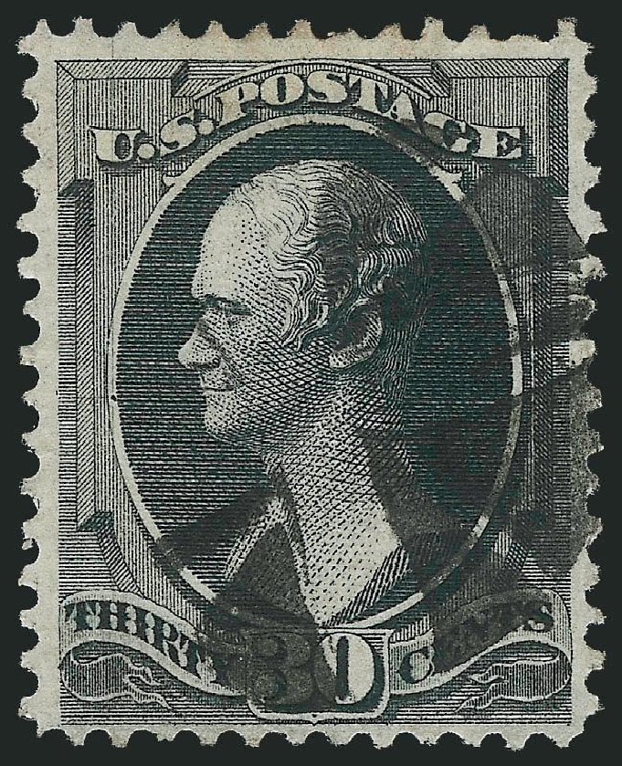US Stamps Values Scott Cat. 143 - 30c 1870 Hamilton Grill. Robert Siegel Auction Galleries, Nov 2013, Sale 1061, Lot 3584