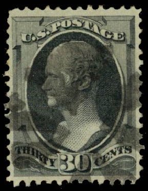 US Stamp Prices Scott Catalog # 143 - 30c 1870 Hamilton Grill. Daniel Kelleher Auctions, Sep 2013, Sale 639, Lot 1055