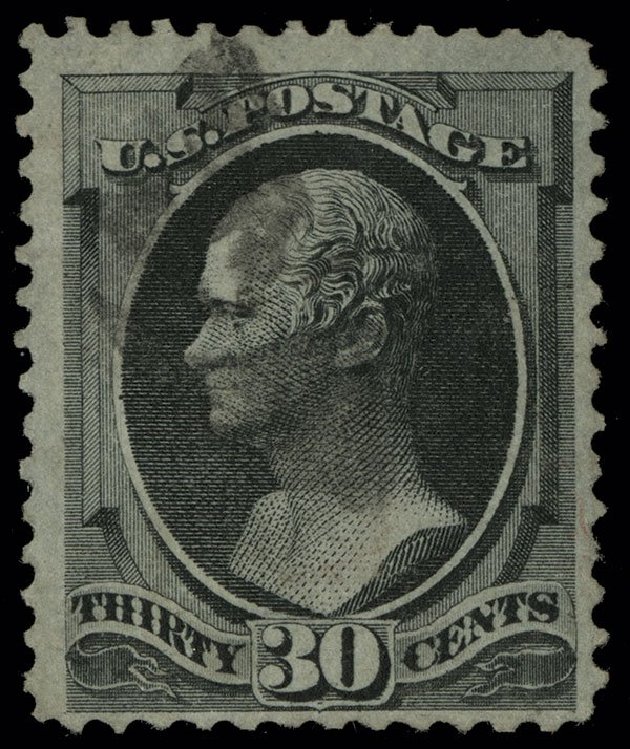 US Stamps Value Scott Catalog # 143 - 1870 30c Hamilton Grill. Spink Shreves Galleries, Aug 2013, Sale 144, Lot 172