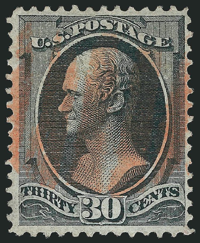 Costs of US Stamps Scott Cat. #143 - 30c 1870 Hamilton Grill. Robert Siegel Auction Galleries, Sep 2009, Sale 976, Lot 1543