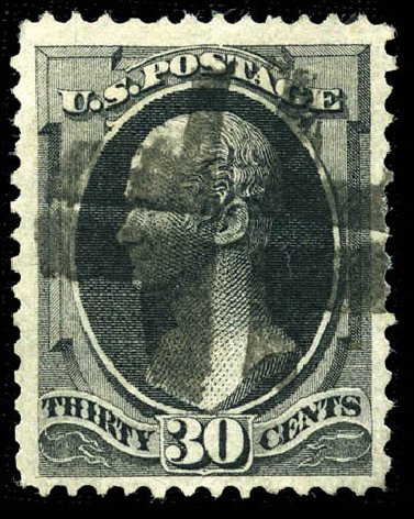 US Stamps Value Scott Catalogue # 143 - 30c 1870 Hamilton Grill. Matthew Bennett International, Sep 2011, Sale 338, Lot 1816