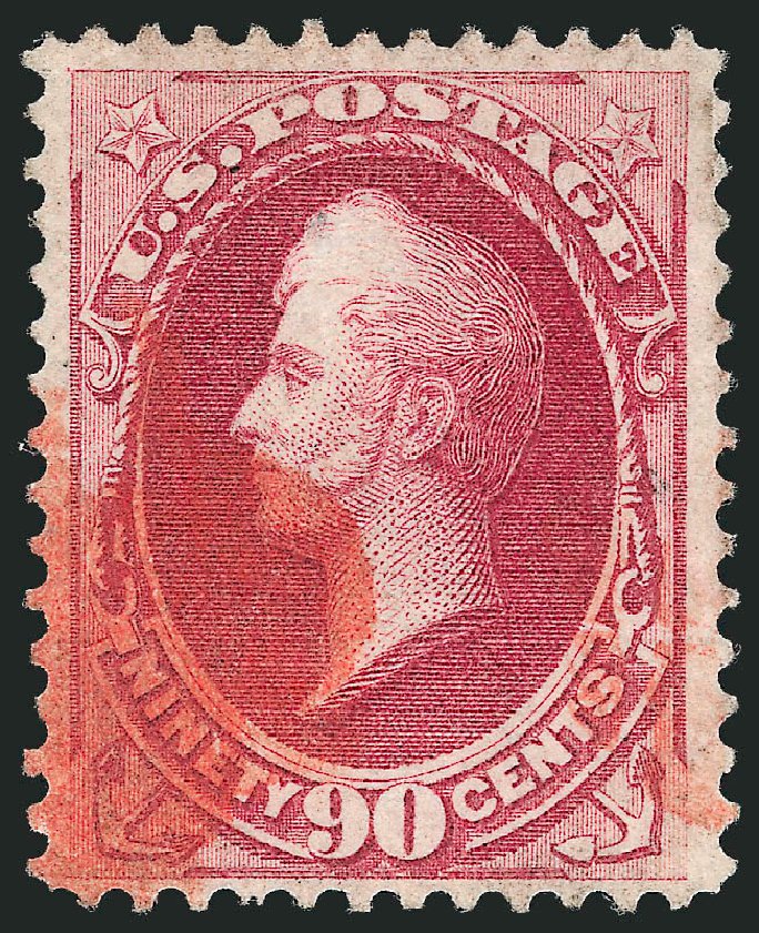 Costs of US Stamp Scott Catalogue 144: 1870 90c Perry Grill. Robert Siegel Auction Galleries, Mar 2011, Sale 1007, Lot 2337