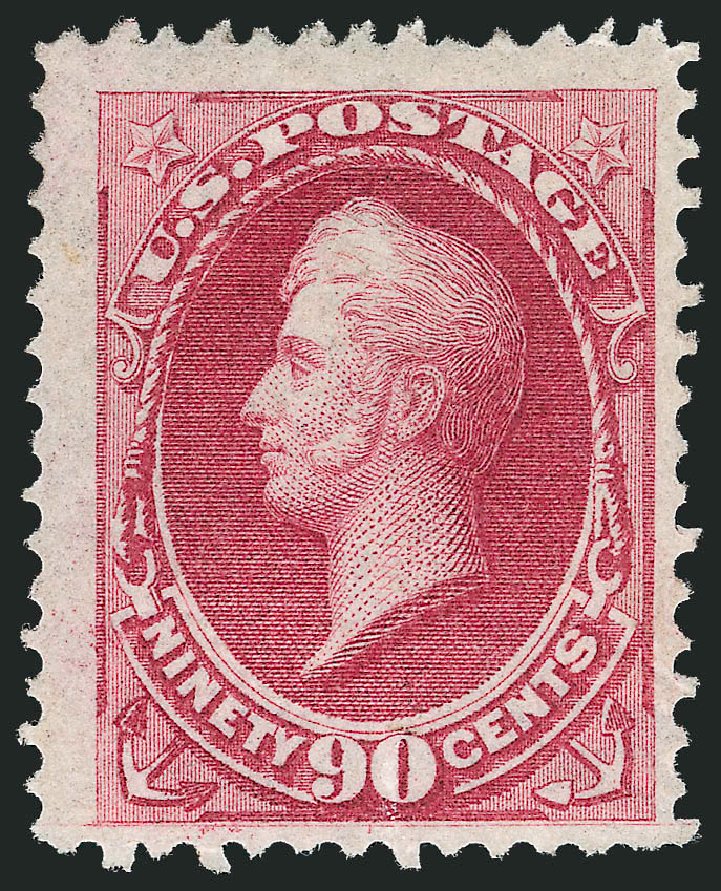 Value of US Stamps Scott Catalog #144: 90c 1870 Perry Grill. Robert Siegel Auction Galleries, Jun 2011, Sale 1010, Lot 67