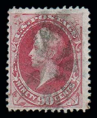 US Stamp Prices Scott Catalogue 144: 1870 90c Perry Grill. Matthew Bennett International, Dec 2007, Sale 325, Lot 1638