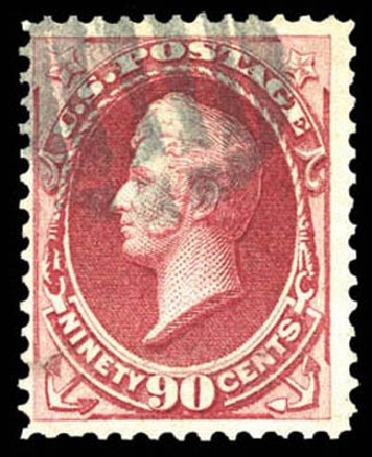 US Stamps Prices Scott Cat. 144 - 90c 1870 Perry Grill. Matthew Bennett International, Mar 2011, Sale 337, Lot 2629