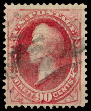 US Stamps Value Scott 144 - 1870 90c Perry Grill. Daniel Kelleher Auctions, Mar 2014, Sale 648, Lot 2079