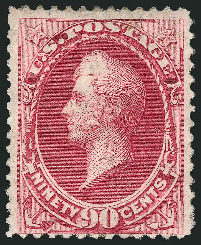 Prices of US Stamps Scott Catalog # 144: 1870 90c Perry Grill. Robert Siegel Auction Galleries, Mar 2012, Sale 1021, Lot 349